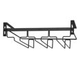 thumbnail image 1 of Wine Glass Rack Under Cabinet,3 Rows Hanging Stemware Rack Metal Glasses Holder Storage Hanger for Kitchen,Bar,Etc,1 x Wine glass holder,black, 1 of 8