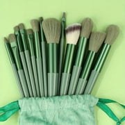 MesaSe 13Pcs Makeup Brush Set Soft Fluffy Professional Cosmetic Foundation Powder Eyeshadow Kabuki Blending Make Up Brush Beauty Tool With Bag Makeup Sponge Beauty Gift For Makeup Beginne