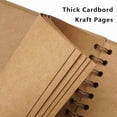 thumbnail image 4 of Scrapbook 7X7 Inch Diy Scrapbook Album Hardcover Kraft Paper Scrap Book Photo Albums 20 Sheets Memory Book for Family Wedding Writing Notebook Journal Notebook,Spiral Notebook,Hardcover Notebook,Line, 4 of 5