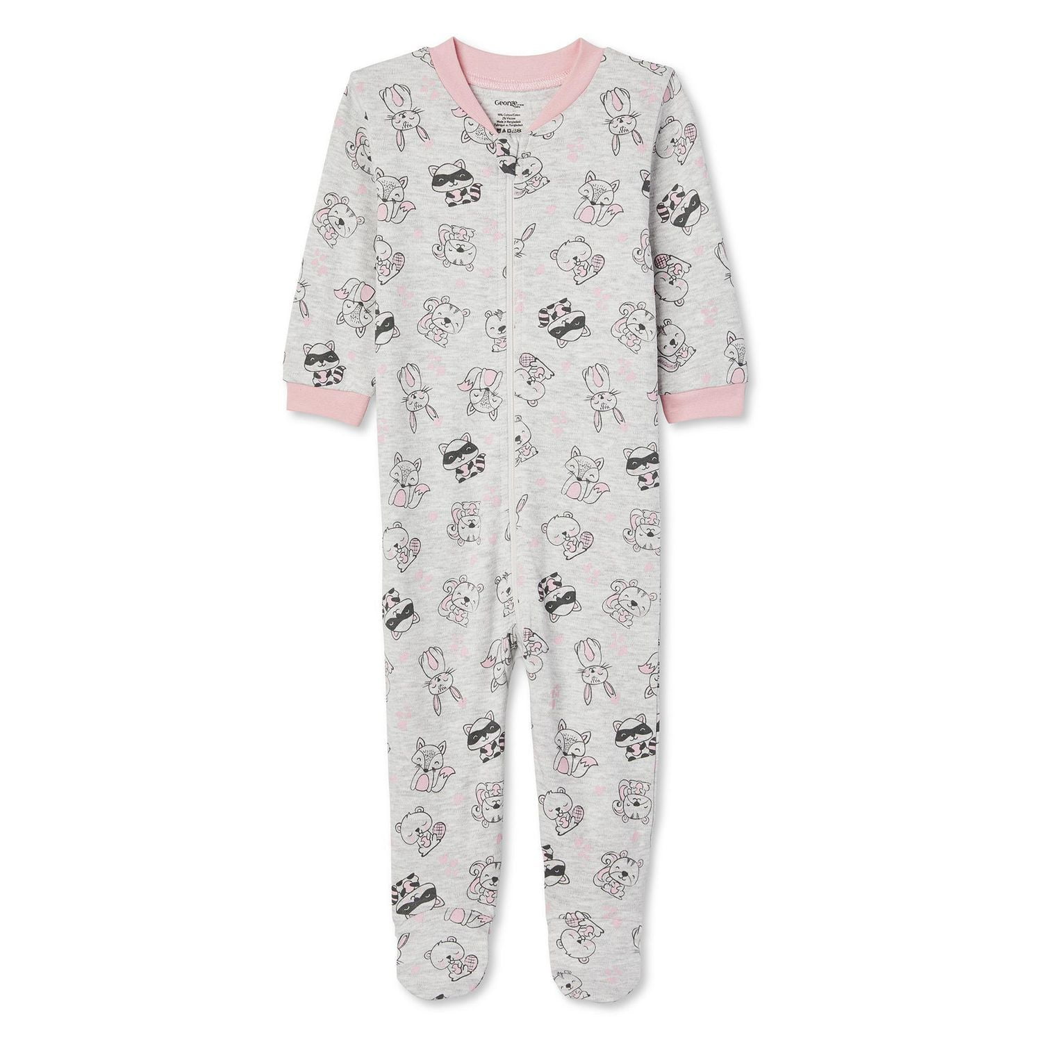 George Baby Girls' Full-Zip Sleeper