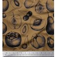 thumbnail image 1 of Soimoi polyester Crepe Fabric Mix Fruits Print Fabric by Yard 52 Inch Wide, 1 of 3