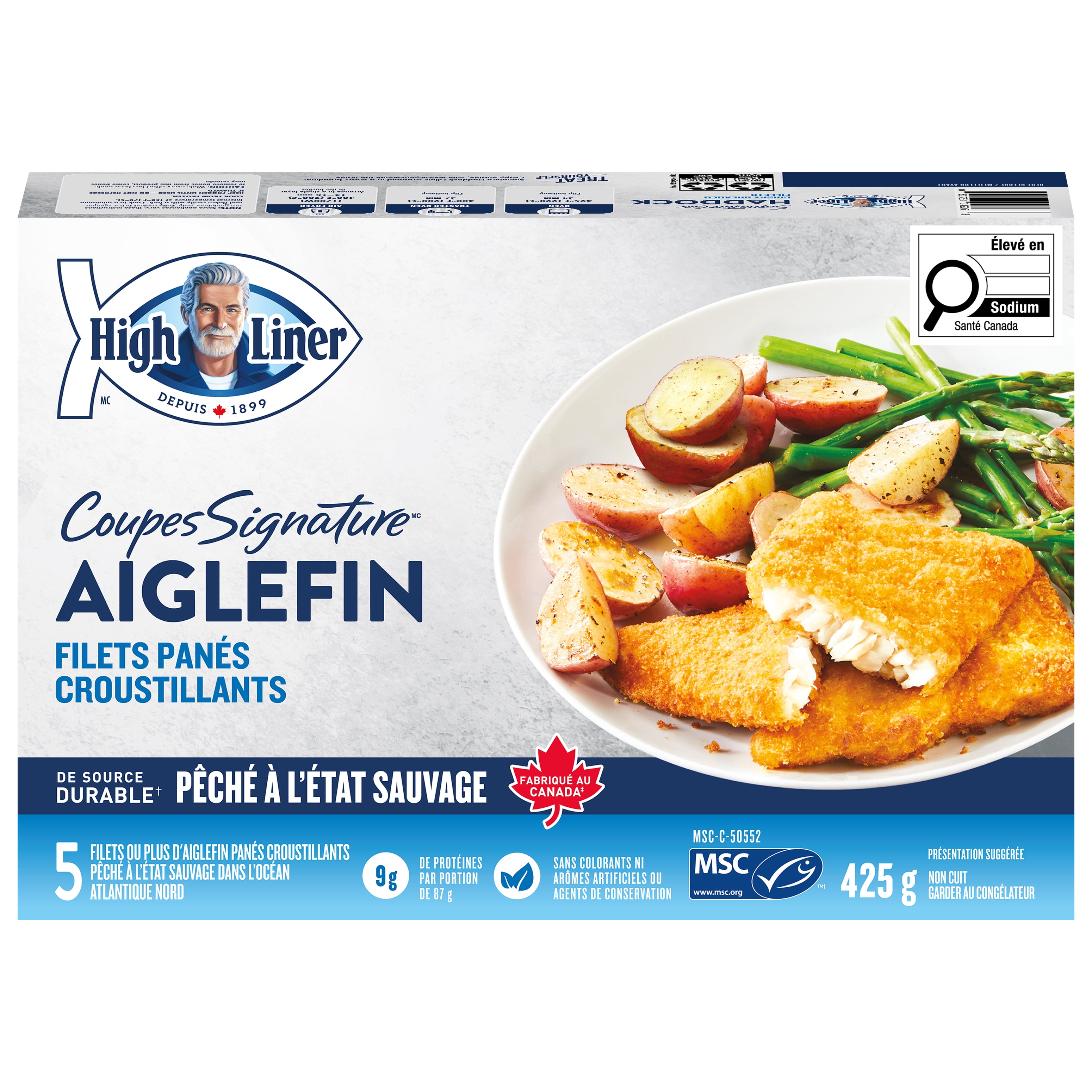 High Liner Signature Cuts Crispy Breaded Haddock, 425 g