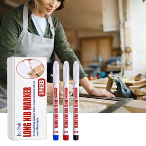 PRETXORVE Stylo de marqueur à tête longue Stylos de précision en bois Étendue Stylot de marqueeur spécial