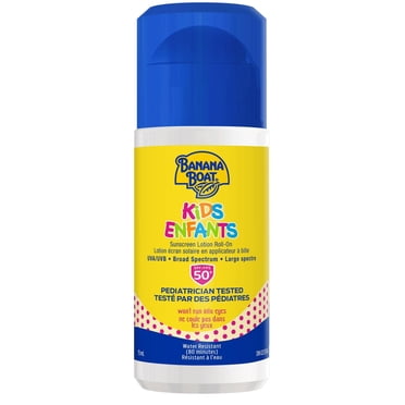 Banana Boat® Lotion Écran Solaire en Applicateur à Bille pour Enfants FPS 50+