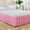 Pink, variant on Sales Today Clearance! Bed Skirt Wrap-Around Elastic, Ruffled Elastic Belt for Bed, Queen/King Size Bed Cover, Soft and Comfortable for Bedroom Decor, Easy to Install, Machine Washable