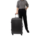 thumbnail image 3 of Jetstream Southbound 24 Inch Hardside Medium Checked Luggage, Rolling Travel Suitcase with Spinner Wheels, 3 of 11
