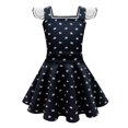 thumbnail image 1 of HAWEE Costume d'Addams pour Filles Robe Noire à Manches Volantées Robe Décontractée Fête d'Halloween Cosplay Wednesday Addams avec Perruque, Sac, 1 of 6