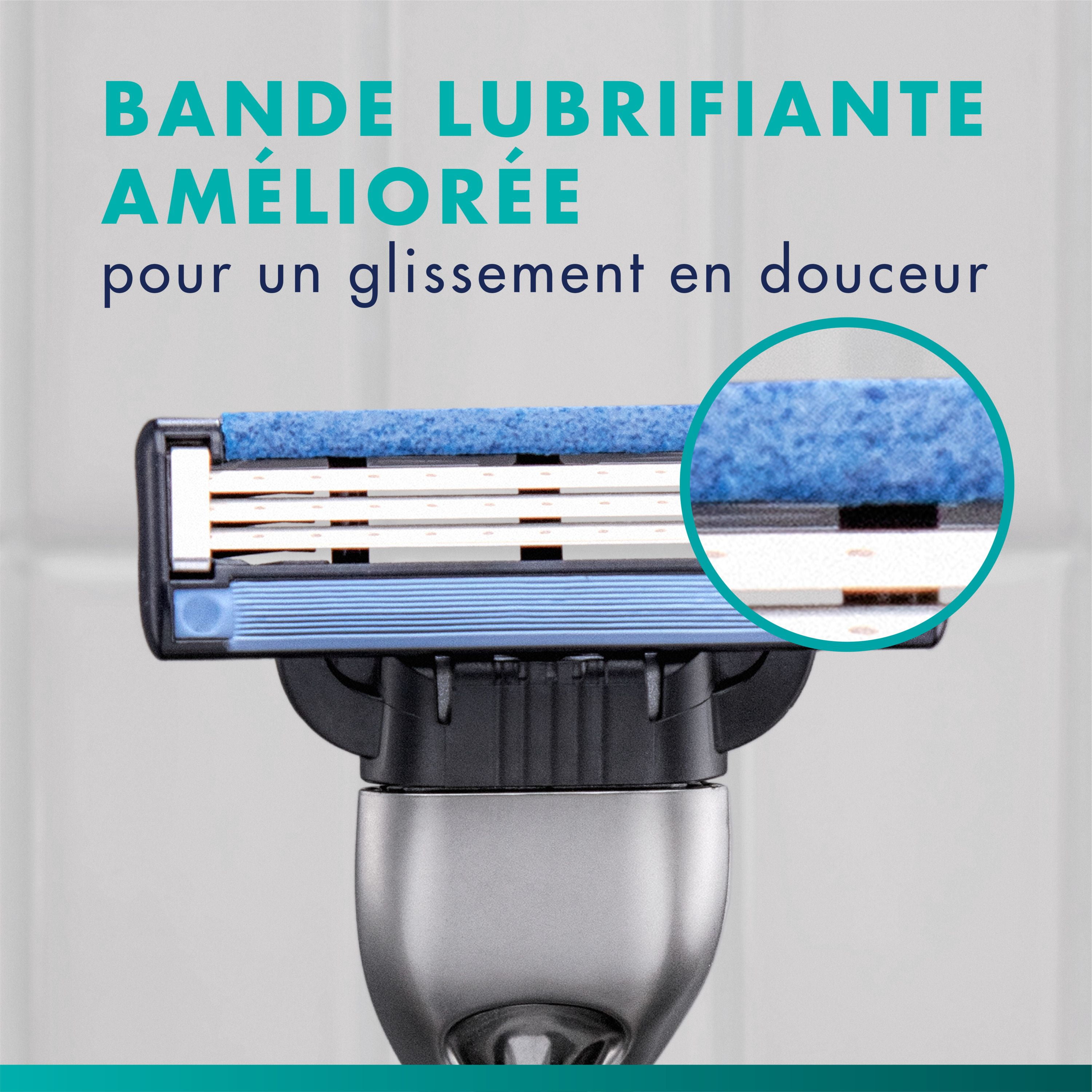 Gillette Mach3 Recharges de Lames de Rasoir Cartouches de Rasoir, Recharges de Rasoir pour Hommes avec Bande Lubrifiante, Lames de Rasoir à 3 Lames pour un Rasage de Près 12ct