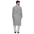 thumbnail image 3 of Atasi Kurta Pyjama Asymétrique Décontracté Imprimé pour Hommes Ensemble de Kurta Long de Designer, 3 of 4