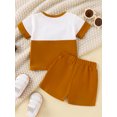 thumbnail image 3 of Gupgi Baby Boys Summer Shorts Sets Short Sleeve Contrast Color T-Shirts and Drawstring Shorts, 3 of 9