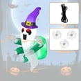 thumbnail image 3 of Costway 3.6' Halloween Inflatable Ghost Indoor Outdoor Blow Up Flying Halloween Decor, 3 of 10