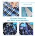 thumbnail image 3 of Grandes Tapis d'Urine Multicolores TPU Imperméables en Coton Alèse d'Incontinence Durable Portable Couche Pliable à 3 Couches Matelas Absorbant Lange Draps de Lit Carreaux Bleus3, 3 of 8