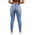 thumbnail image 4 of Gubotare Jeans for Women Ripped Women's Mid-Rise Stretchy Skinny Jean (Blue,Size S), 4 of 7