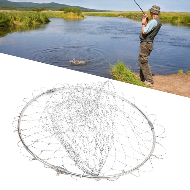 Ccdes Landing Net Head,Landing Net Heads 39cm Big Nylon Braiding Mesh Brail Net For Catching Fish And Birds,Nylon Brail Net