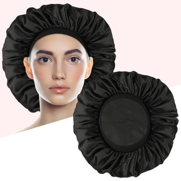 Riforla Satin Bonnet Silk Bonnet Sleep Cap for Women Extra Large Reversible Adjustable Satin Cap Sleeping Curly Natural Hair Hair Care A