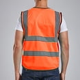 thumbnail image 3 of Polyester Safety Vest for Outdoor Adventures, Breathable Lightweight Uniform with Multi-Pockets and Zipper Closure, Reflective Strips for High Visibility, Suitable for Various Activities, 3 of 5
