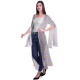thumbnail image 3 of Moomaya Cardigan Long en Georgette de Viscose Imprimée à Manches Fendues pour Femmes, 3 of 5