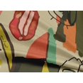 thumbnail image 5 of oneOone Rayon Beige Fabric Abstract Comic Face Sewing Material Print Fabric By The Yard 56 Inch Wide, 5 of 5