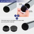 thumbnail image 5 of Unique Bargains Plastic Plug End Caps 38mm x 37mm Round Furniture Table Chair Legs 4Pcs, 5 of 5
