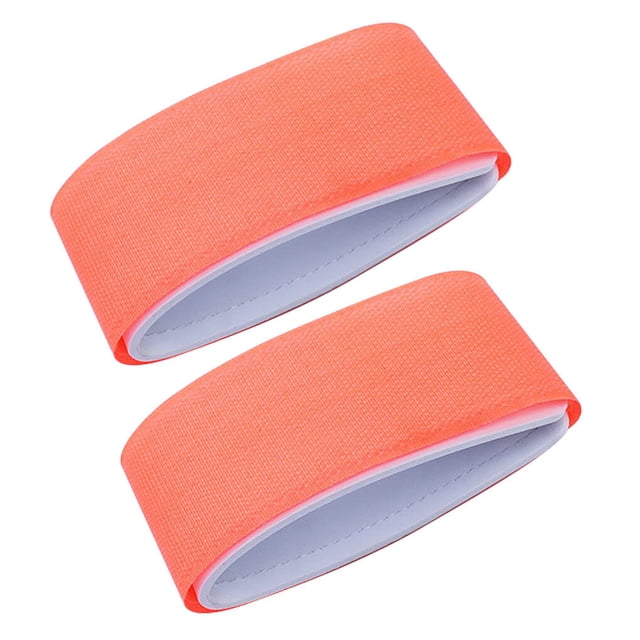 1 Paire de Courroies de Support de Ski Outil de Planche à Neige Fixation Planche de Ski Bande EVA Sangle de Fixation de Planche de Ski Ajustable, Orange