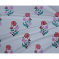 thumbnail image 4 of oneOone Polyester Lycra Fabric Leaves & Floral Block Printed Fabric 1 Yard 56 Inch Wide, 4 of 4