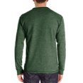 thumbnail image 3 of Yuyuzo Sweatshirts Hommes Quart Bouton Col Rond Pull Ample Décontracté Confortable Tops Simples, 3 of 4