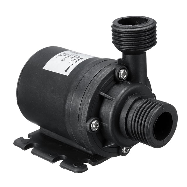 Portable Fountain Pumps 800L/H 5M 4'' Thread Water Pump for Pool Pond 12V DC 12V DC Adapter