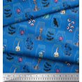 thumbnail image 3 of Soimoi Polyester Crepe Fabric Ghost,Skull & Witch Halloween Decor Fabric Printed Yard 52 Inch Wide, 3 of 3