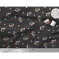 thumbnail image 2 of Soimoi Cotton Jersey Fabric Leaves & Wild Flower Floral Printed Fabric 1 Yard 58 Inch Wide, 2 of 3