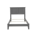 thumbnail image 3 of Leo & Lacey Madison Twin Solid Wood Foundation Bed in Grey, 3 of 6