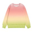 thumbnail image 3 of Yuyuzo Chandails en Molleton pour Filles Col Rond Manches Longues Décontracté Confortable Bloc de Couleur Pull d'Automne, 3 of 4