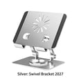 thumbnail image 4 of facefd Tablet Holder Solid Color Replacement Nonslip Universal Heats Dissipation 360 Degree Foldable Aluminium Alloy Bracket Silver, 4 of 9