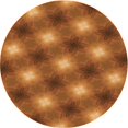 thumbnail image 1 of Ahgly Company Machine Washable Indoor Round Transitional Neon Orange Area Rugs, 3' Round, 1 of 7