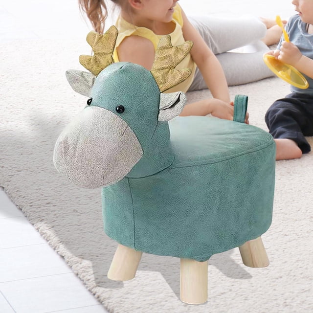 Elodie Repose-Pieds Animal en Forme d'Animal Mignon pour Salon Chambre Intérieur Cerf