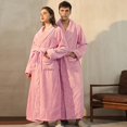 thumbnail image 5 of Winter couple flannel pajamas plus size comfortable bathrobe for warmth in winter, 5 of 5