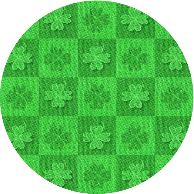 Ahgly Company Tapis Rond Lavable en Machine Intérieur Transitionnel Vert Lime, 5 Pieds Rond