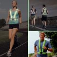thumbnail image 4 of Reflective Vest Running Gear 2Pack, High Visibility Adjustable Safety Ves - Green & Orange + Orange, 4 of 6