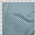 thumbnail image 4 of oneOone Cotton Poplin Light Blue Fabric Asian Block Print Geometric Craft Projects Decor Fabric Printed By The Yard 42 Inch Wide, 4 of 4