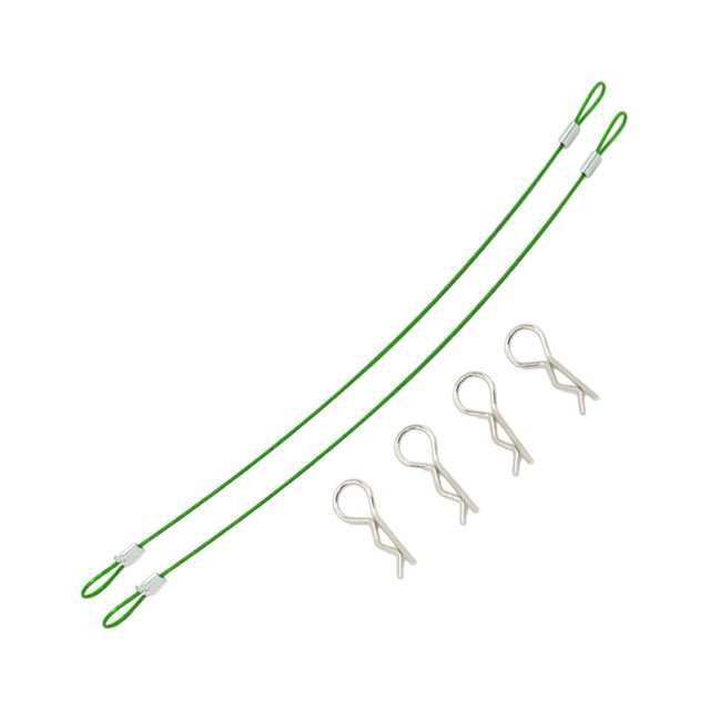 fastboy Metal Clip R Pin Rod With Anti-lost Rope For Convenient Connectivity Anti-lost Car Shell Rope green 1:10 1 Pc