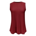thumbnail image 1 of Timegard Camisole pour Femmes Col Rond Oeillets Sans Manches Confortable Fluide Plage Vacances Décontractée Ample Hauts, 1 of 4