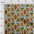 thumbnail image 2 of oneOone Georgette Viscose Orange Fabric Geometric Mix Texture Sewing Material Print Fabric By The Yard 42 Inch Wide, 2 of 4
