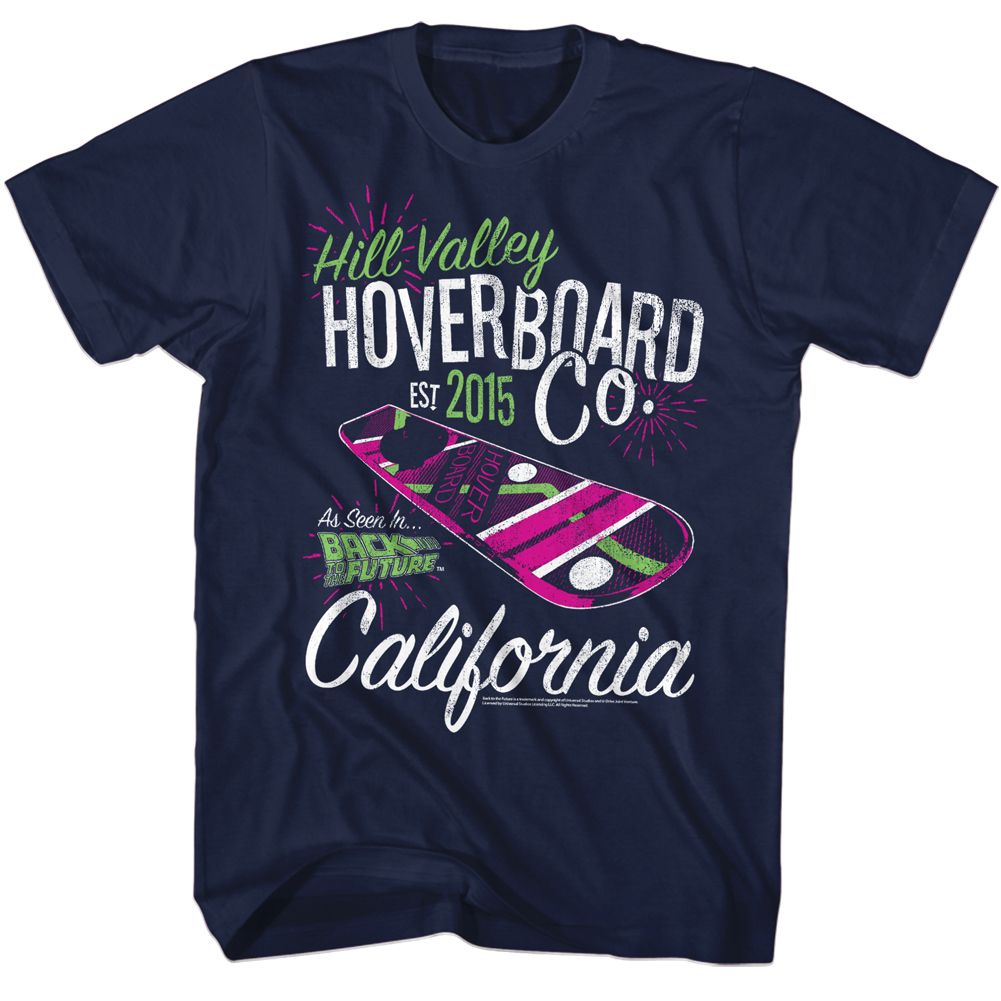 Retour vers le Futur Hoverco Bleu Marine T-Shirt pour Adulte 4Xlt