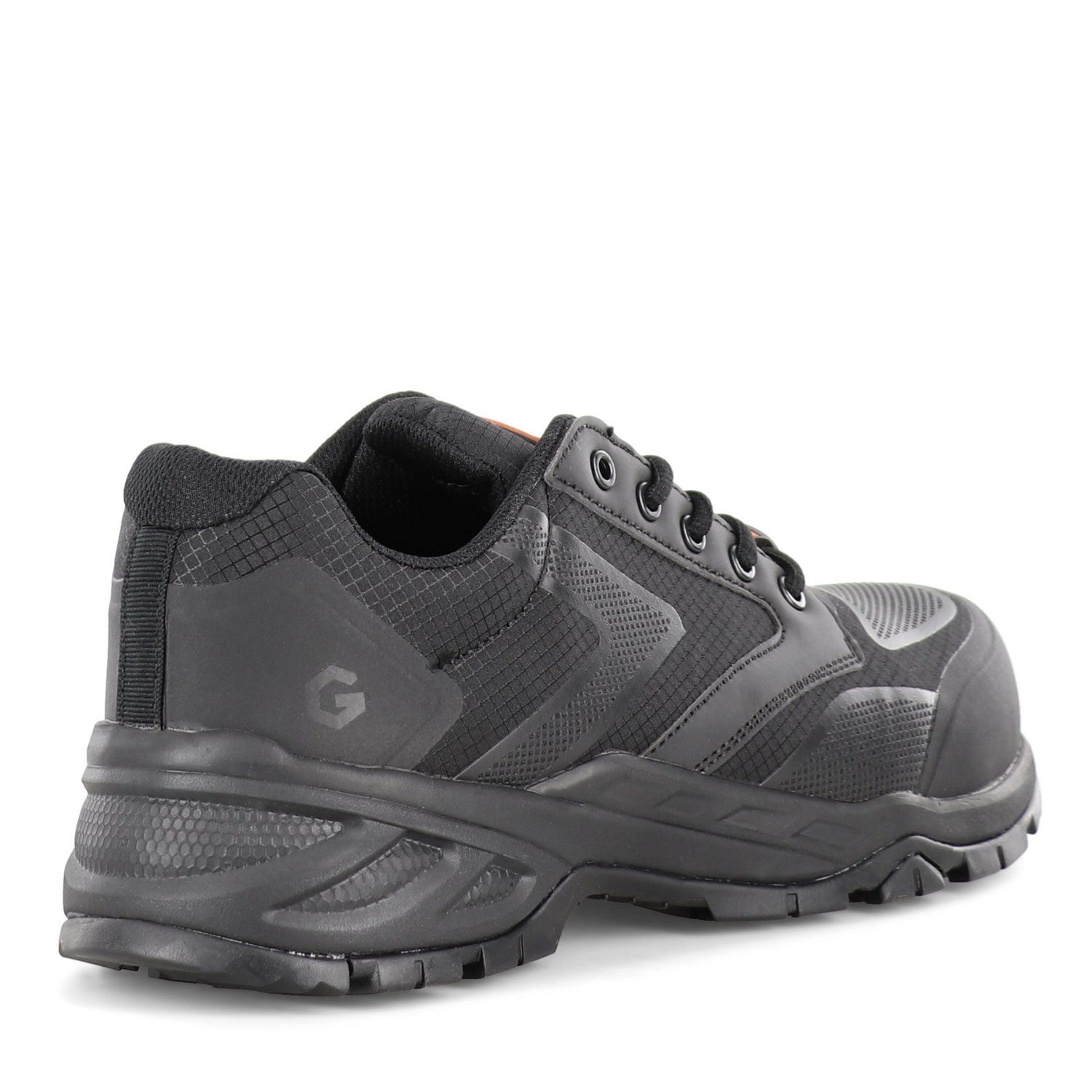 JB Goodhue Rocket Lo 16110 Men's Safety Work Shoes, Black/Grey, Triple Wide