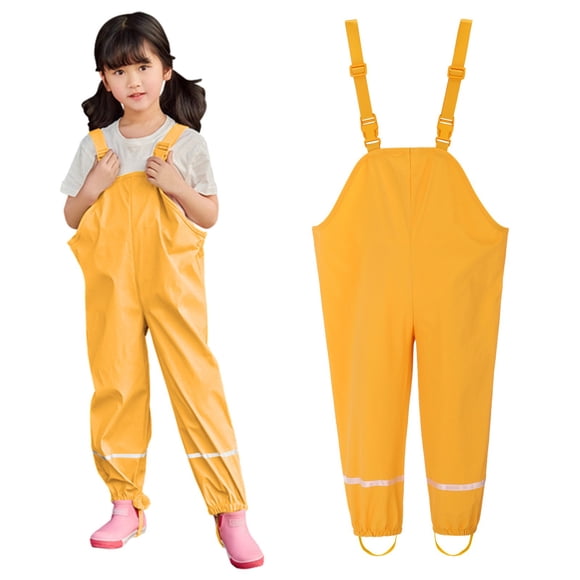 Rain Pants Kids,Toddler Rain Suit Tuffo Rain Suit Waterproof Overalls Boys Ski Pants Kids Rain Pants Waterproof Kids Snow Pants