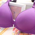 thumbnail image 3 of -Push Up Bra Front Closure Padded Bra Seamless Gather Underwear, 3 of 5