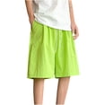 thumbnail image 1 of Dagugfen Plus Size Shorts for Men Knee Length Drawstring Drying Loose Lightweight Casual Workout Shorts, 1 of 9