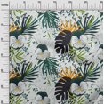 thumbnail image 3 of oneOone Velvet Green Fabric Tropical Sewing Craft Projects Fabric Prints By Yard 58 Inch Wide, 3 of 5
