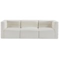thumbnail image 4 of Meridian Furniture Quincy Canapé Modulaire en Velours Crème, 4 of 27