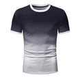 thumbnail image 2 of BOBOGOJP T-Shirts Graphiques pour Hommes, Col en V, Manches Courtes, Blouses (Café, 3TG), 2 of 4
