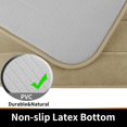 thumbnail image 4 of ORUYROP Memory Foam Bath Mat Large Size 44 x 24 Inch, Soft and Comfortable, Super Water Absorbent, Non-Slip, Thick, Machine Washable, Camel, 4 of 7